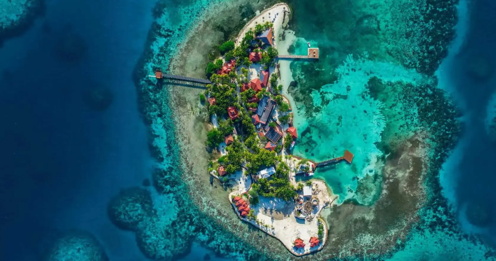 secluded belize island resort
