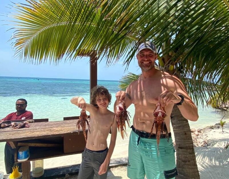 Ray Caye with kids