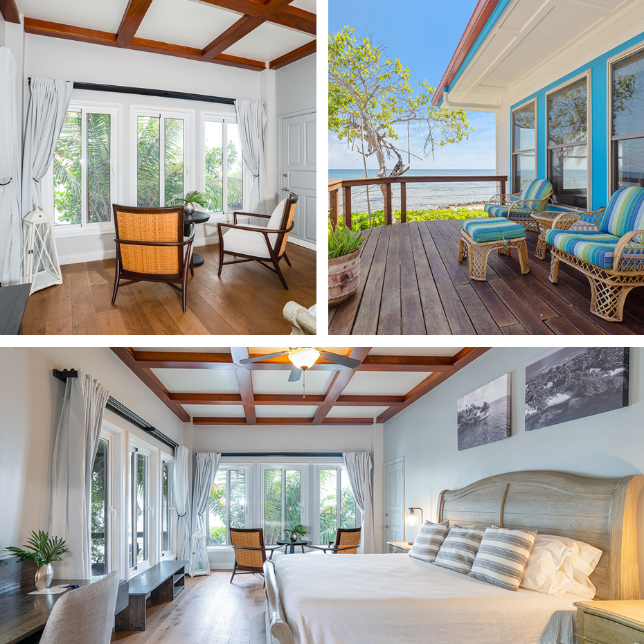 oceanfront cabanas private island resort belize