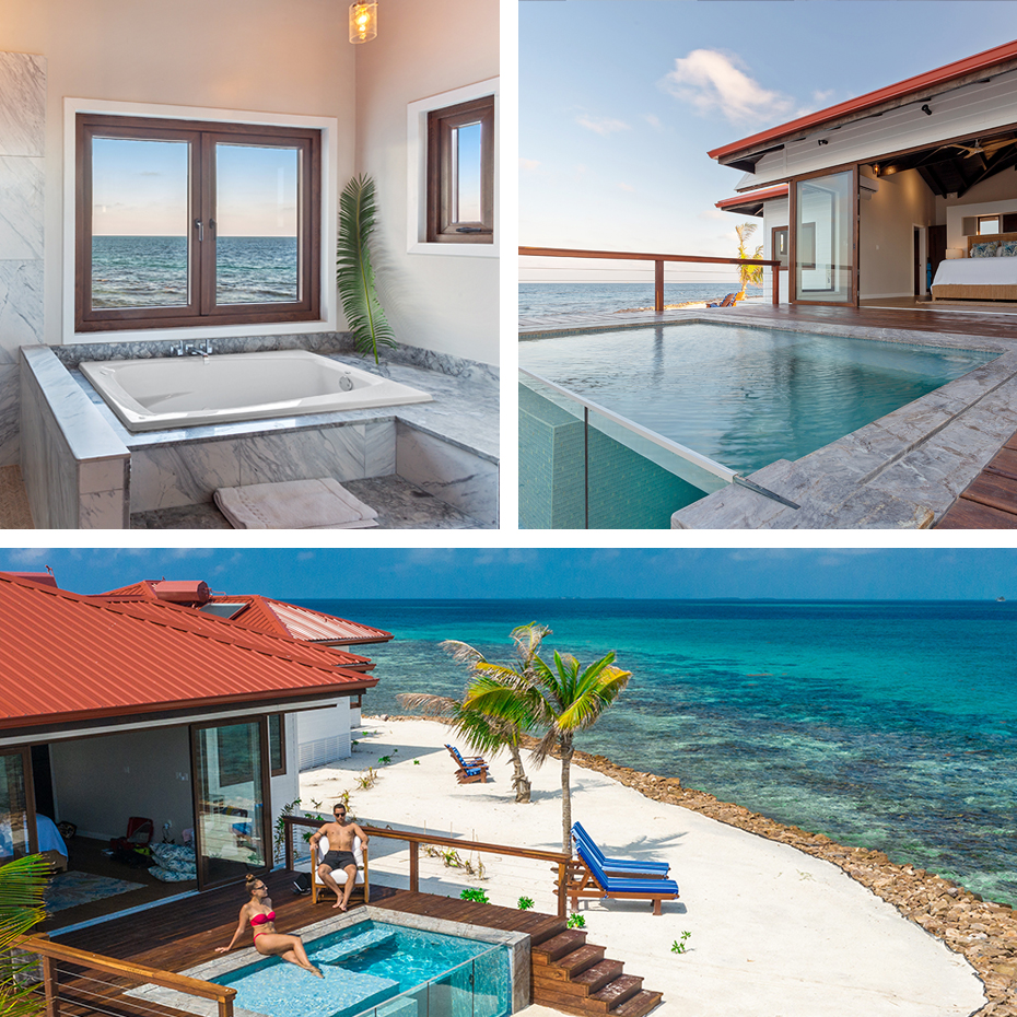 ray caye honeymoon suites in belize